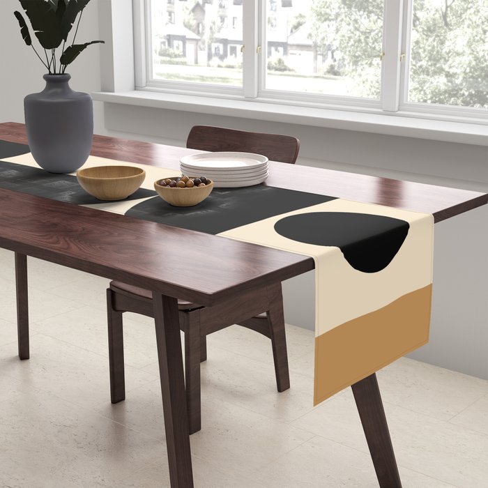 Modern geometric shapes 47 Table Runner Gallery Image 2