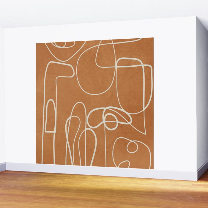 Lines in Space 8 Wall Mural Gallery Image 2