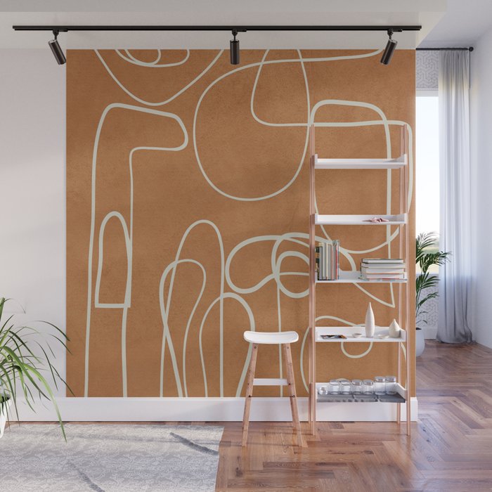 Lines in Space 8 Wall Mural Gallery Image 1
