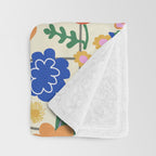 Bright flowers pattern Throw Blanket Gallery Image 3