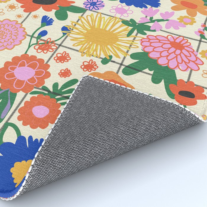 Bright flowers pattern Rug Gallery Image 4