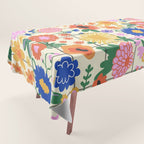 Bright flowers pattern Tablecloth Gallery Image 1