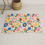 Bright flowers pattern Rug Gallery Image 1