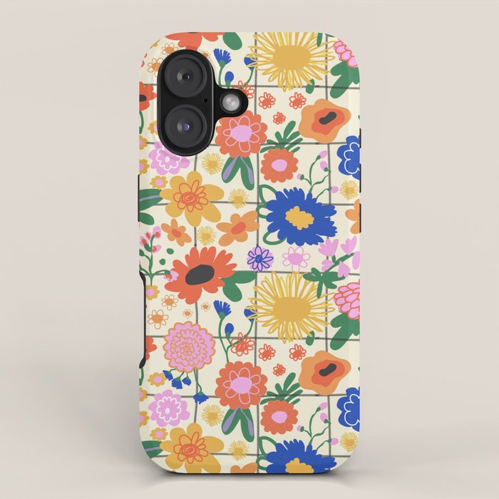 Bright flowers pattern iPhone Case Gallery Image 1
