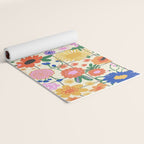 Bright flowers pattern Yoga Mat Gallery Image 2