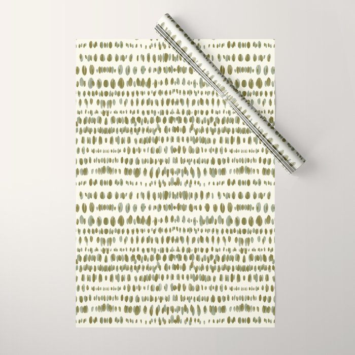 Wildlife Safari Dots green Wrapping Paper Gallery Image 1