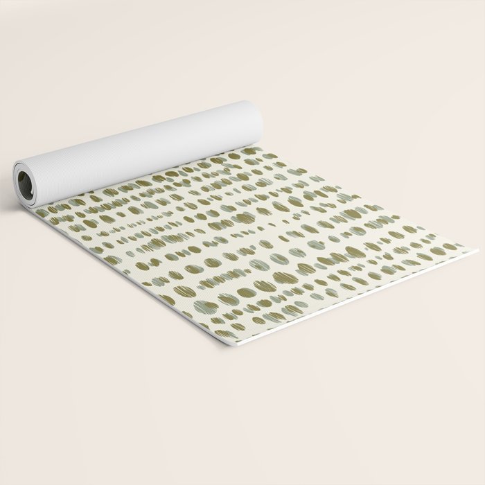 Wildlife Safari Dots green Yoga Mat Gallery Image 2