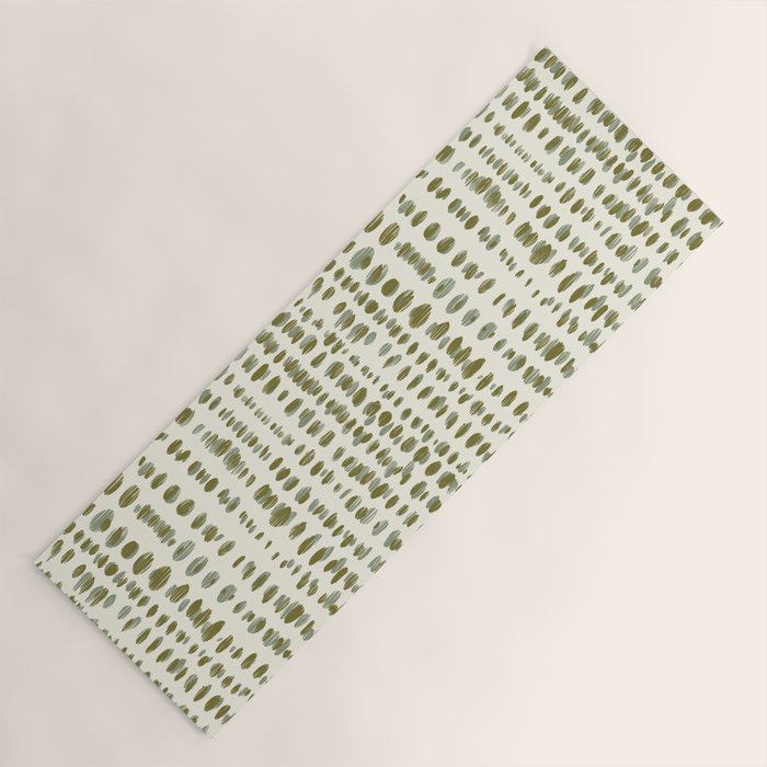 Wildlife Safari Dots green Yoga Mat Gallery Image 1