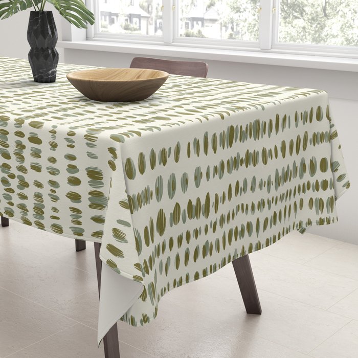 Wildlife Safari Dots green Tablecloth Gallery Image 3