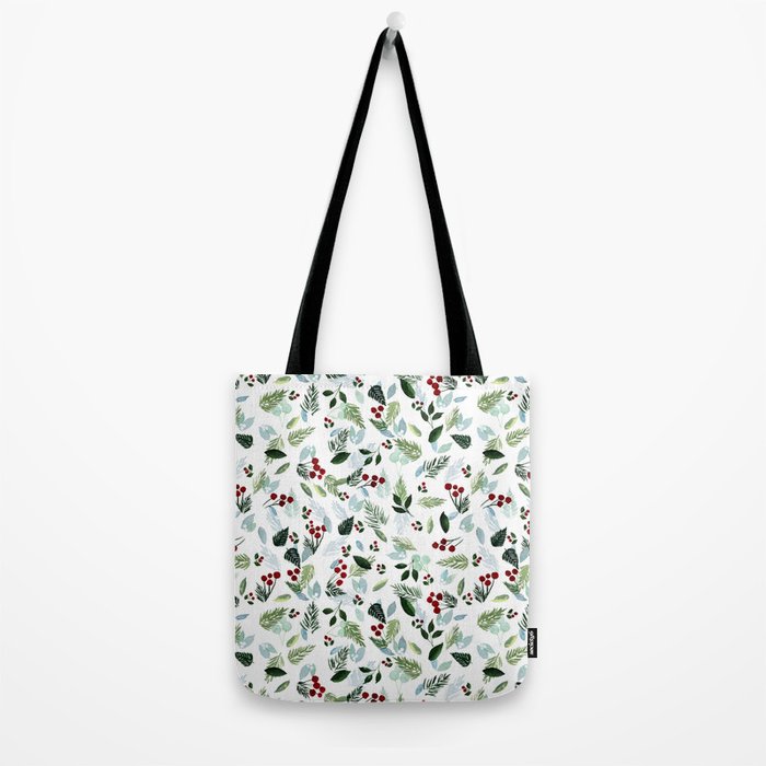 Blue Christmas Tote Bag Gallery Image 2