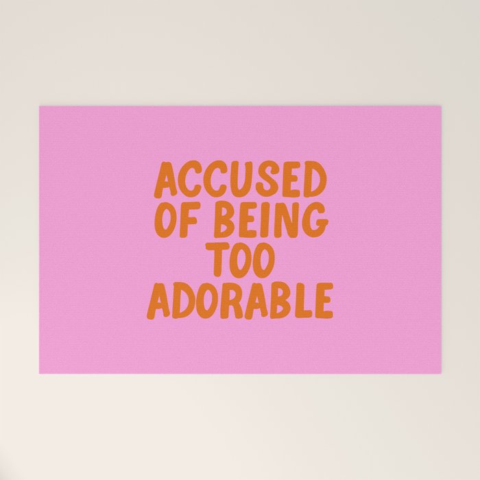 Sassy Cute Adorable Confidence Quote Welcome Mat Gallery Image 1