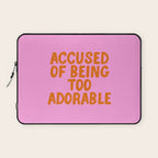 Sassy Cute Adorable Confidence Quote Laptop Sleeve Gallery Image 1