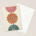 Retro Summer Daisies IX Stationery Card Gallery Image 2