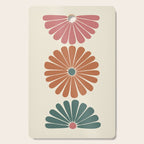 Retro Summer Daisies IX Cutting Board Gallery Image 1