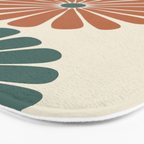 Retro Summer Daisies IX Bath Mat Gallery Image 3