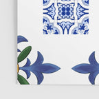 Mosaic,mediterranean,blue tiles art Poster Gallery Image 3