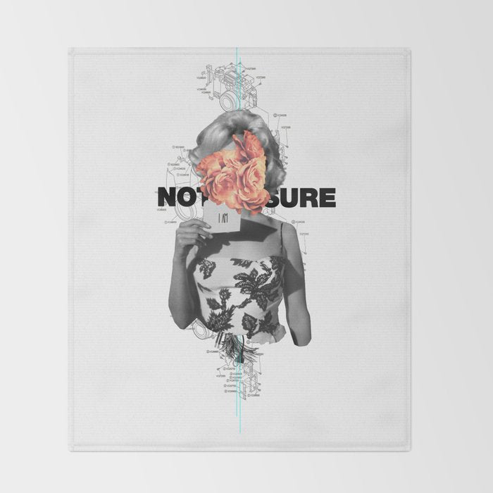 Not Sure About Anything Throw Blanket Gallery Image 2