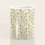 Summer Floral - pink & yellow Coffee Mug Gallery Image 4