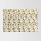 Summer Floral - pink & yellow Rug Gallery Image 2