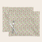 Summer Floral - pink & yellow Placemat Gallery Image 1