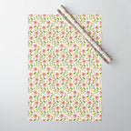 Summer Floral - pink & yellow Wrapping Paper Gallery Image 1