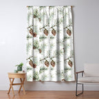Festive Pinecones Window Curtain Gallery Image 5