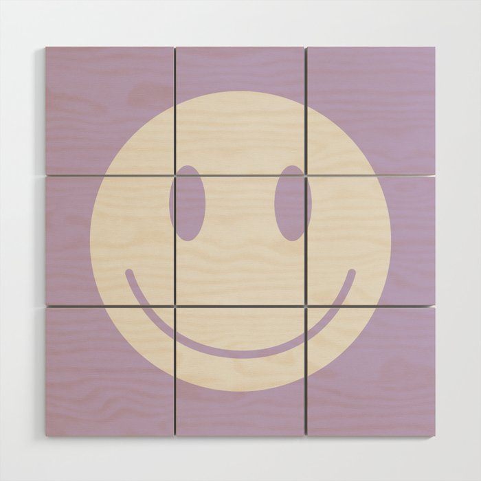 Happy Thoughts Lavender Wood Wall Art Gallery Image 1