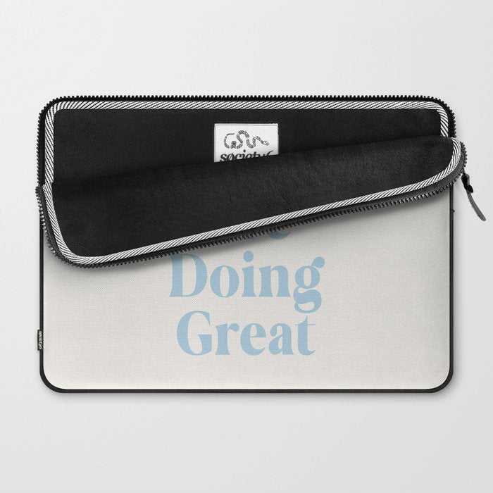 You Are Doing Great Baby Blue Laptop Sleeve Gallery Image 2