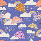 Spring Rain with Umbrellas Coffee Mug Gallery Image 2