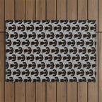 Black and Tan Dachshund | Cute Cartoon Wiener Dog Outdoor Rug Gallery Image 1