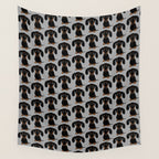 Black and Tan Dachshund | Cute Cartoon Wiener Dog Wall Tapestry Gallery Image 4