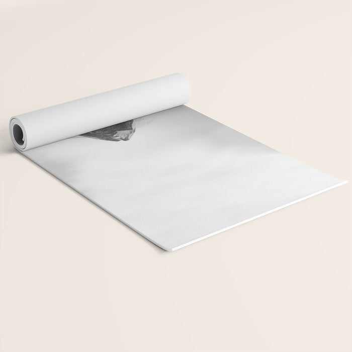 Alpine Silence - Minimalist Snowy Peak Wall Art Yoga Mat Gallery Image 2