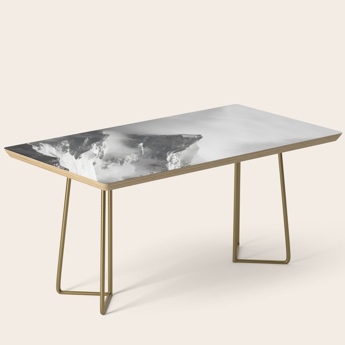 Alpine Silence - Minimalist Snowy Peak Wall Art Coffee Table Gallery Image 2