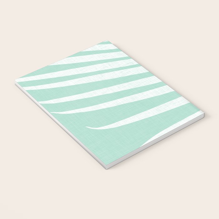 Minimalist Palm Leaf - Mint Green Notebook Gallery Image 3