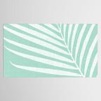 Minimalist Palm Leaf - Mint Green Tablecloth Gallery Image 2