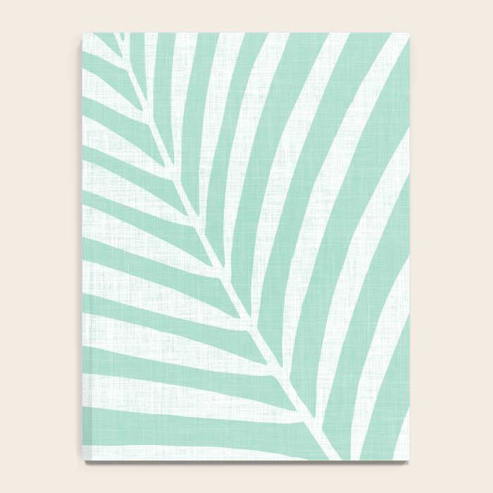 Minimalist Palm Leaf - Mint Green Notebook Gallery Image 4