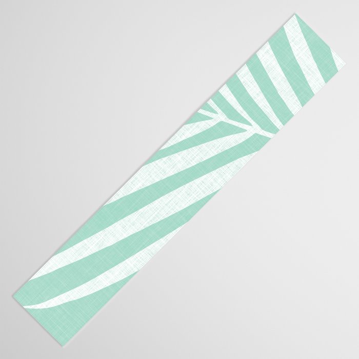 Minimalist Palm Leaf - Mint Green Table Runner Gallery Image 3