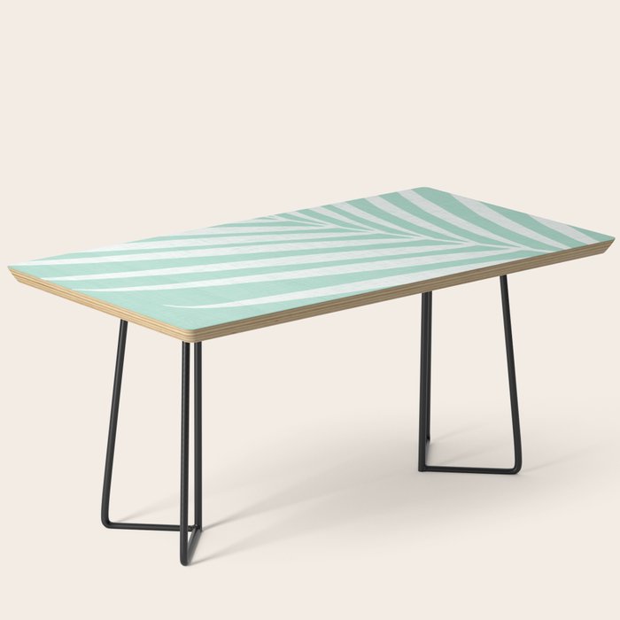 Minimalist Palm Leaf - Mint Green Coffee Table Gallery Image 1