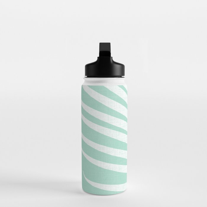 Minimalist Palm Leaf - Mint Green Water Bottle Gallery Image 3