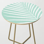 Minimalist Palm Leaf - Mint Green Side Table Gallery Image 2