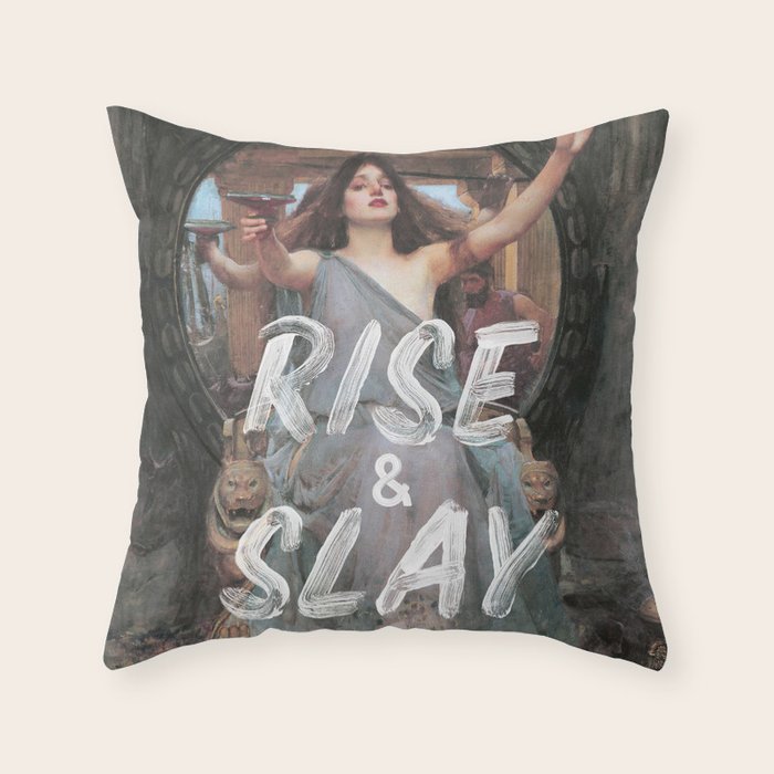 Rise and Slay Throw Pillow Gallery Image 6