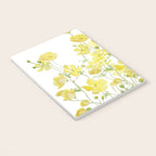 yellow buttercup flowers filed watercolor  Notebook Gallery Image 3