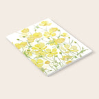 yellow buttercup flowers filed watercolor  Notebook Gallery Image 2