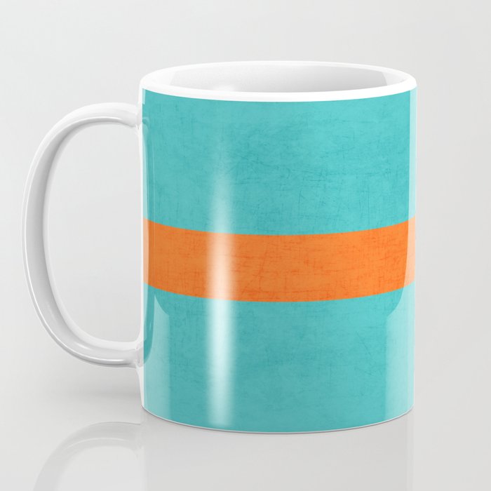 aqua and orange classic Coffee Mug Gallery Image 3