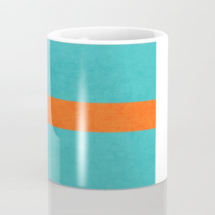 aqua and orange classic Coffee Mug Gallery Image 4