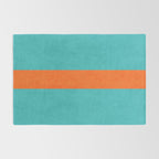 aqua and orange classic Rug Gallery Image 2