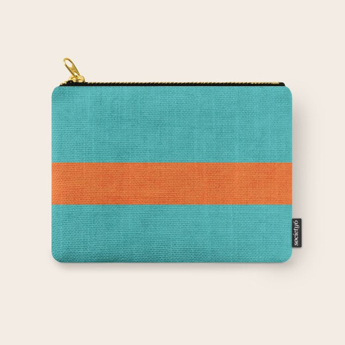 aqua and orange classic Carry All Pouch Gallery Image 1