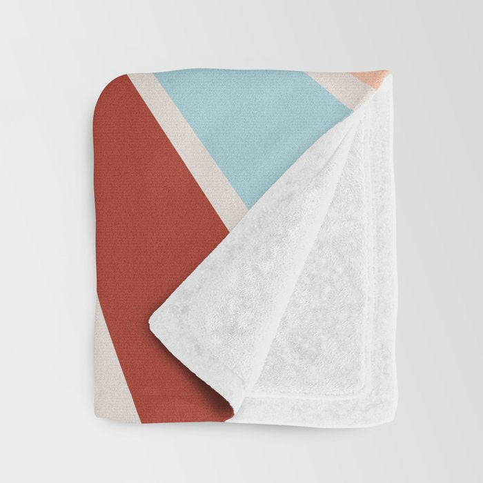 Retro Sunrise Throw Blanket Gallery Image 3