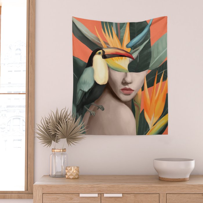 Tropical Reverie Wall Tapestry Gallery Image 2