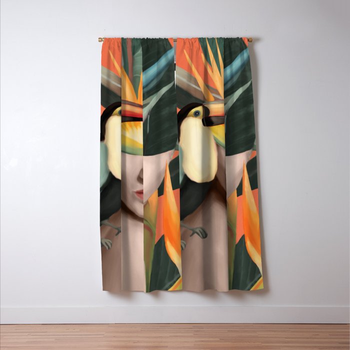 Tropical Reverie Window Curtain Gallery Image 3